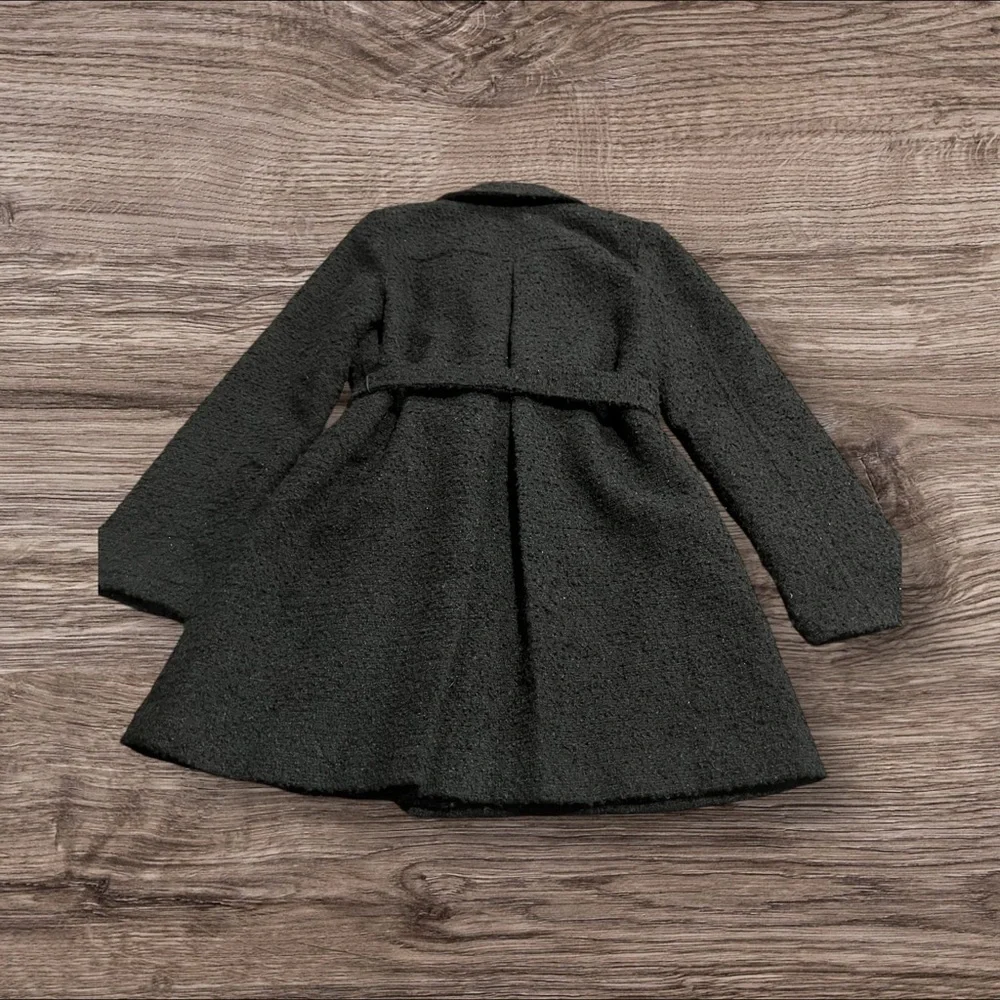 Gap Kids Girls Black Brighton Coat Holiday Boucle Trench Coat XXL 14-16
